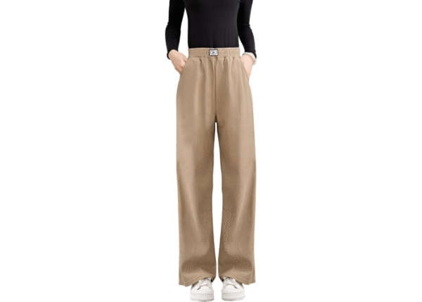 Running sheep Women's Wide Pants, Long Pants, Slacks, Loose Fit, Casual, Straight - Image 3