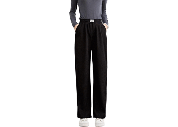 Running sheep Women's Wide Pants, Long Pants, Slacks, Loose Fit, Casual, Straight - Image 2