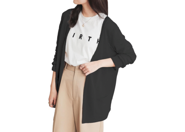 Kobe Lettuce C3703 Ladies’ Long Cardigan, Summer, Lightweight, Loose, Sheer, Long Sleeve, Summer Knit, Cooling Measures, Body Shape Cover - Image 3
